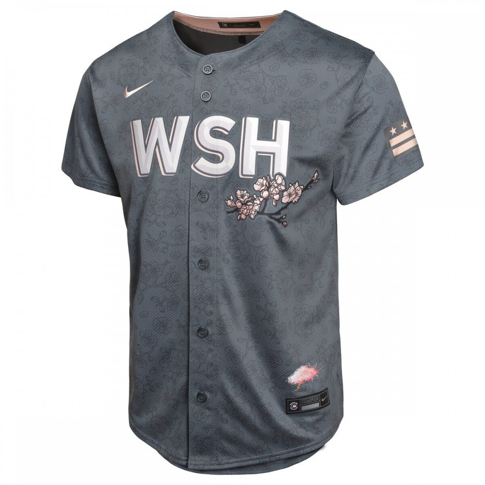 Washington Nationals Youth City Connect Limited Jersey - Charcoal-Pro Kit Vault | Brand New 26/27 Sports Jerseys
